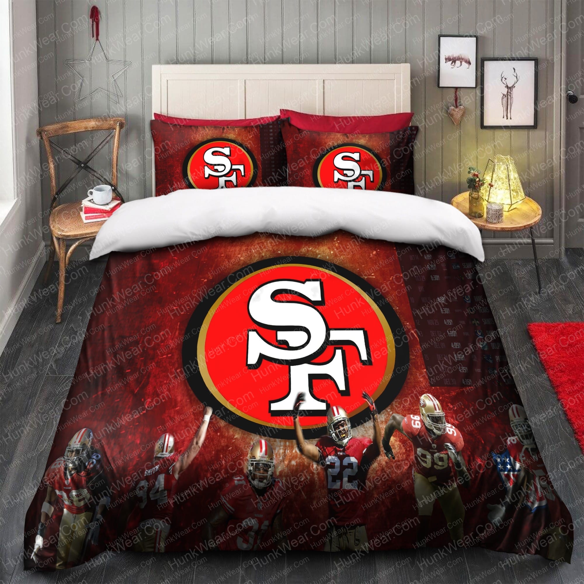 49ers players bed set bedding set 1