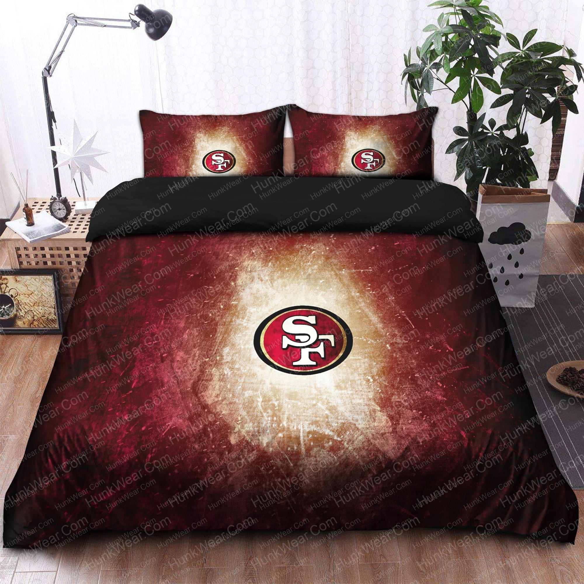 49ers wallpaper bed set bedding set 2