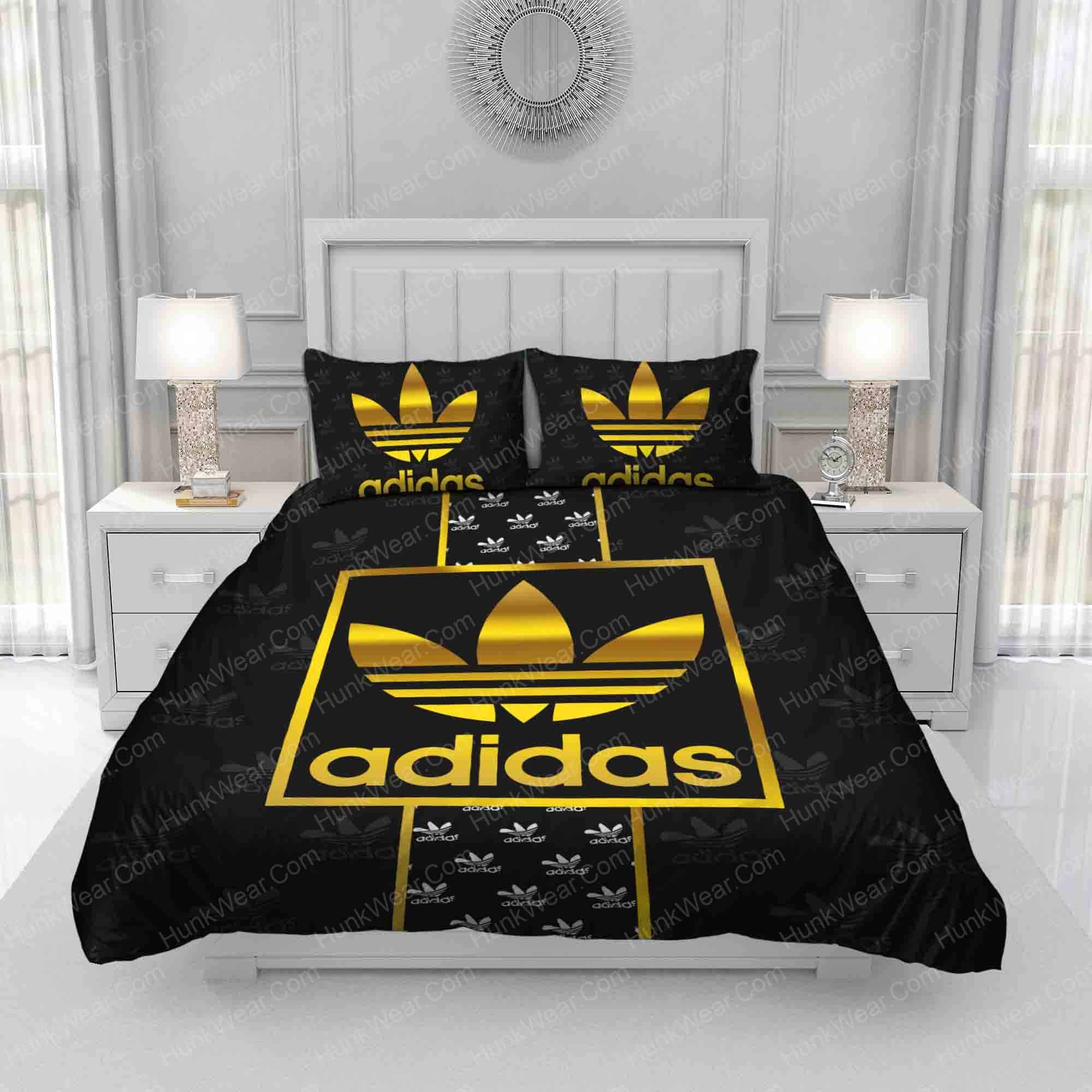 adidas gold logo bedding sets 2