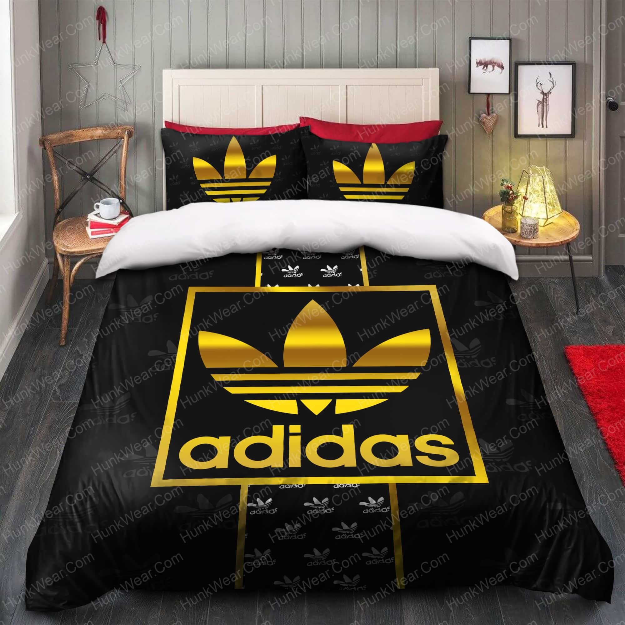 adidas gold logo bedding sets 4