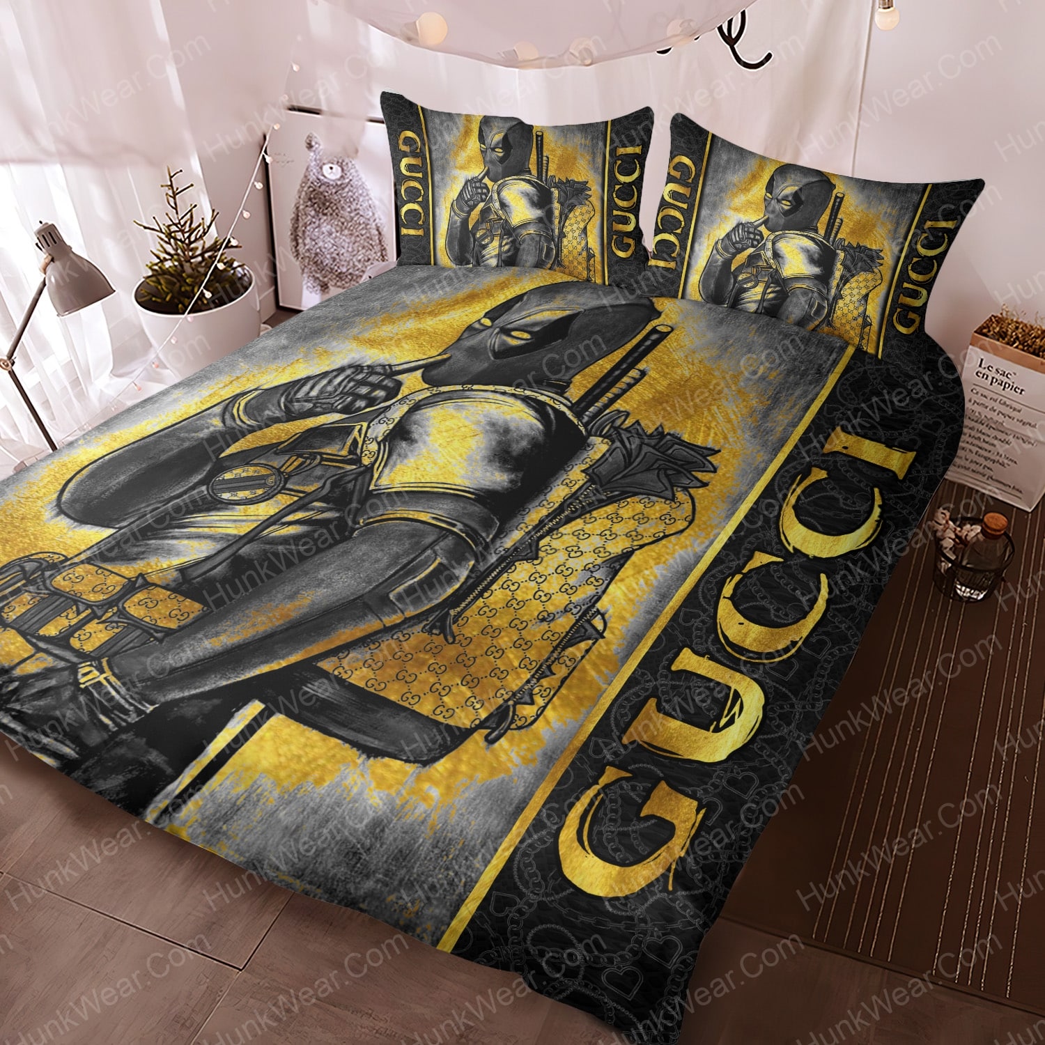 deadpools gucci cool bed set bedding set 1