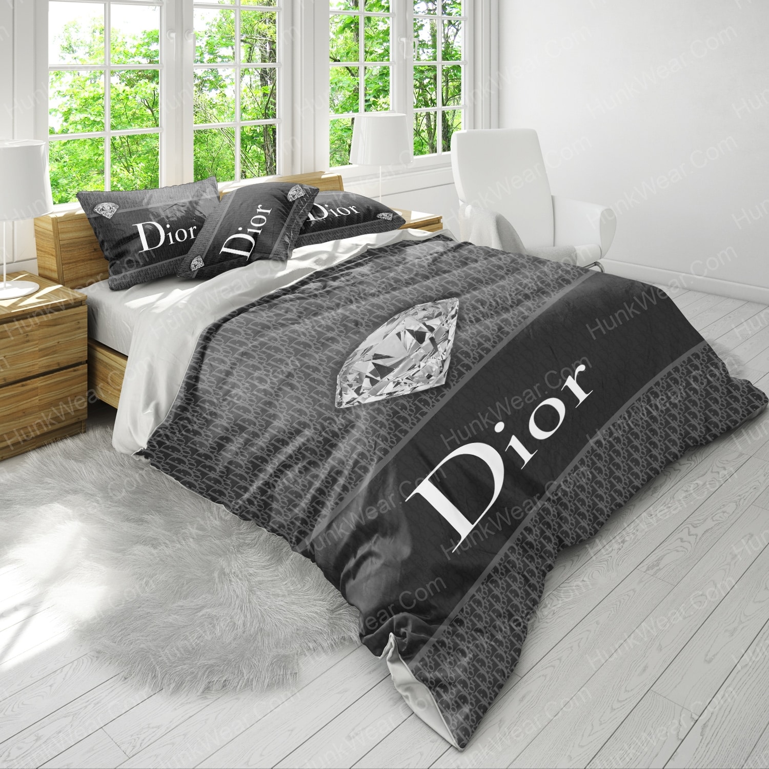 diamond dior bed set bedding set 3
