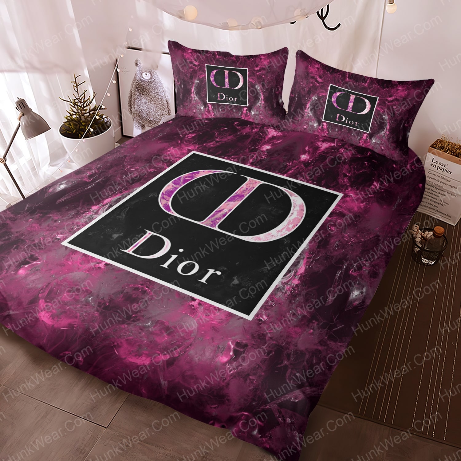 dior water droplets rain bed set bedding set 1