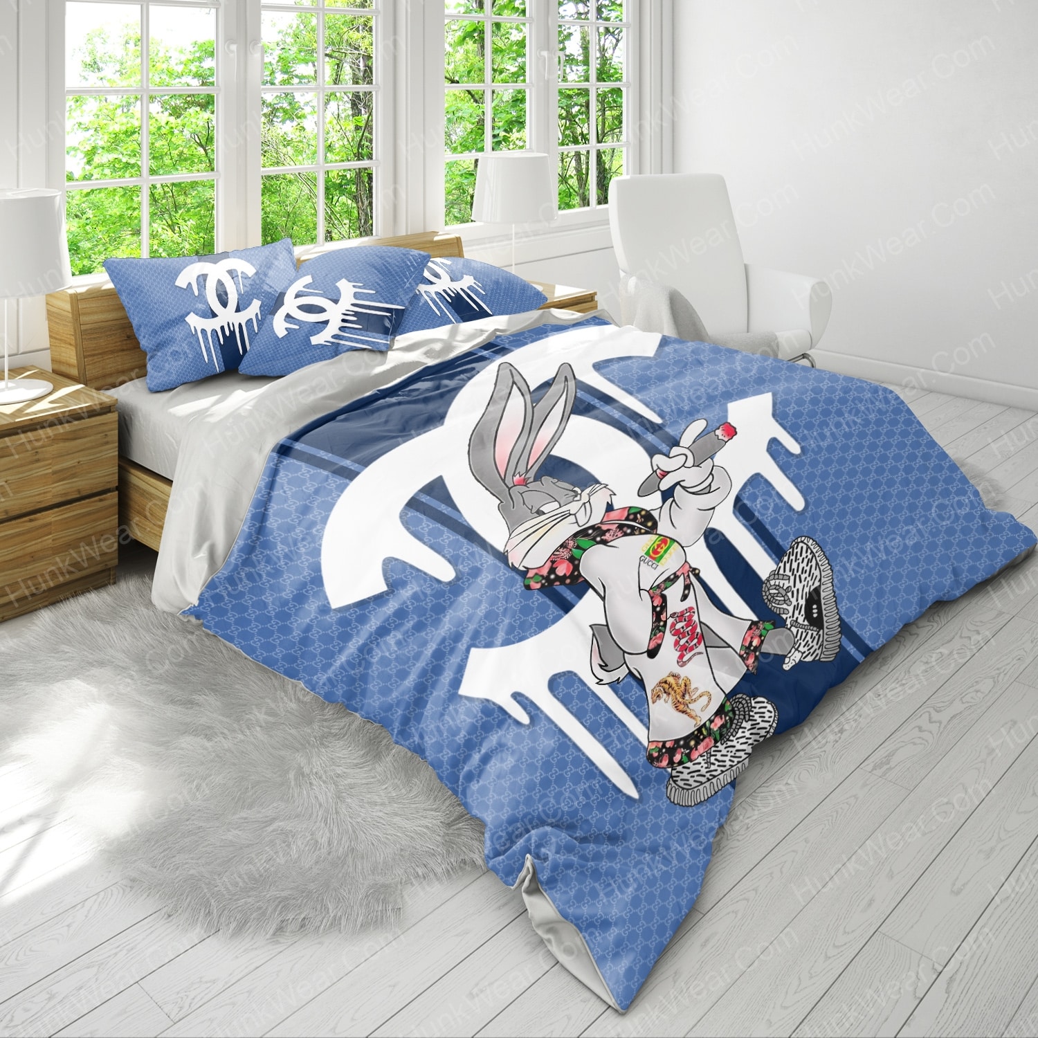 gucci bugs bunny bed set bedding set 3