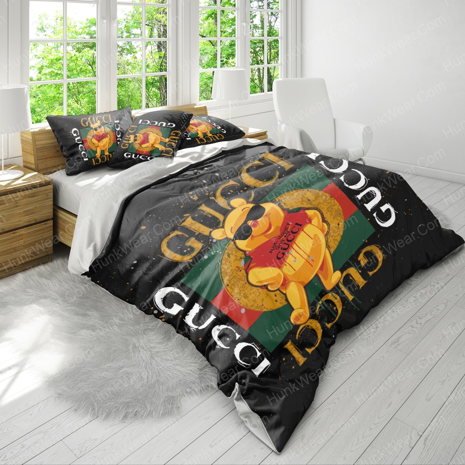 gucci winnie the pooh bed set bedding set 3