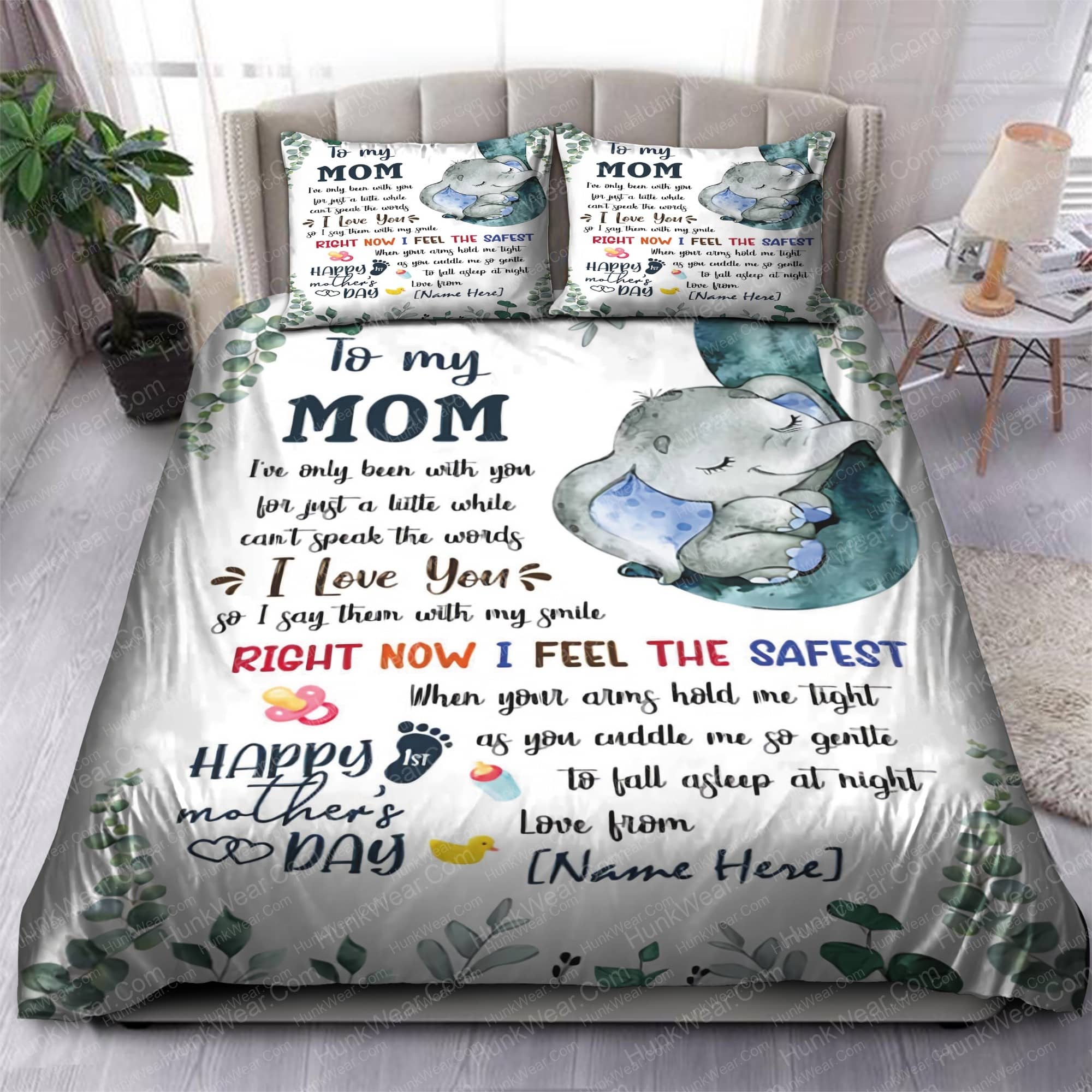 happy mothers day to my mom i love you bedding sets