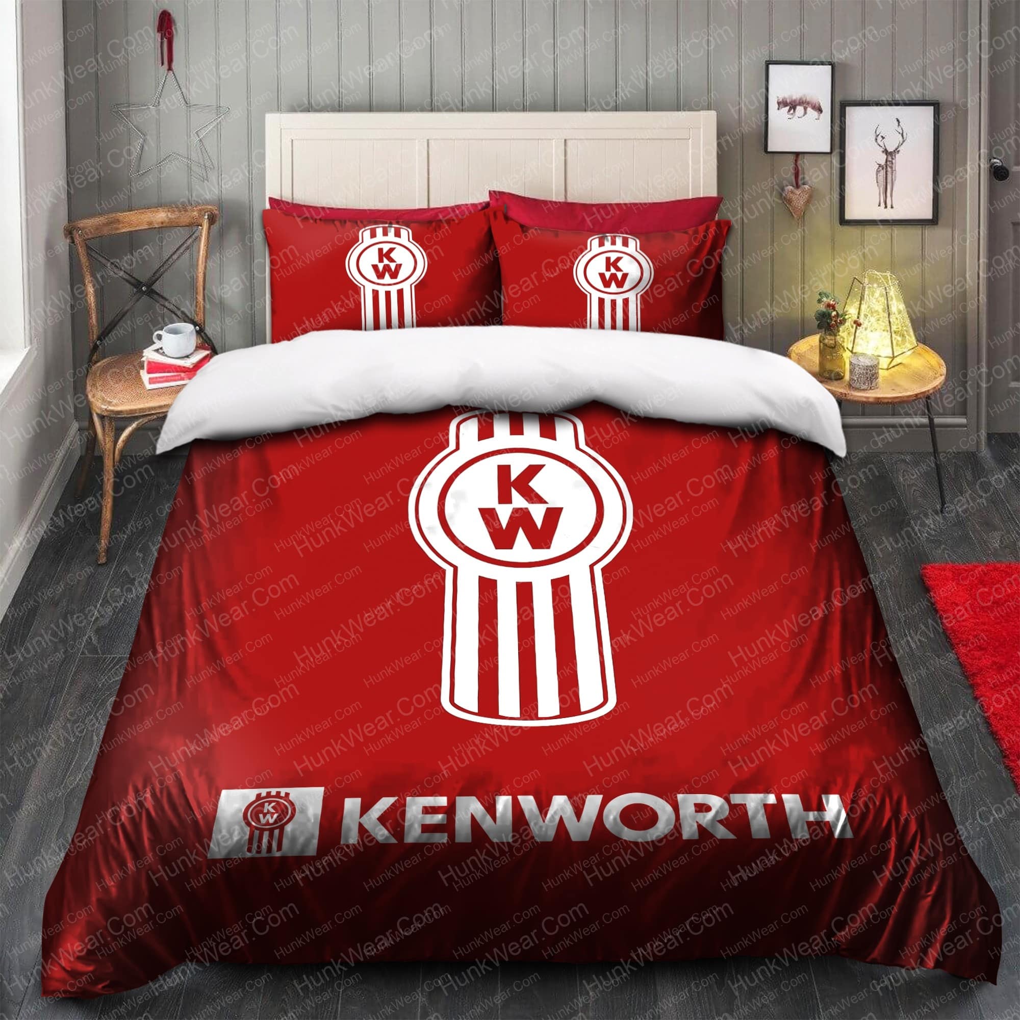 kenworth truck driver gift bedding sets 4