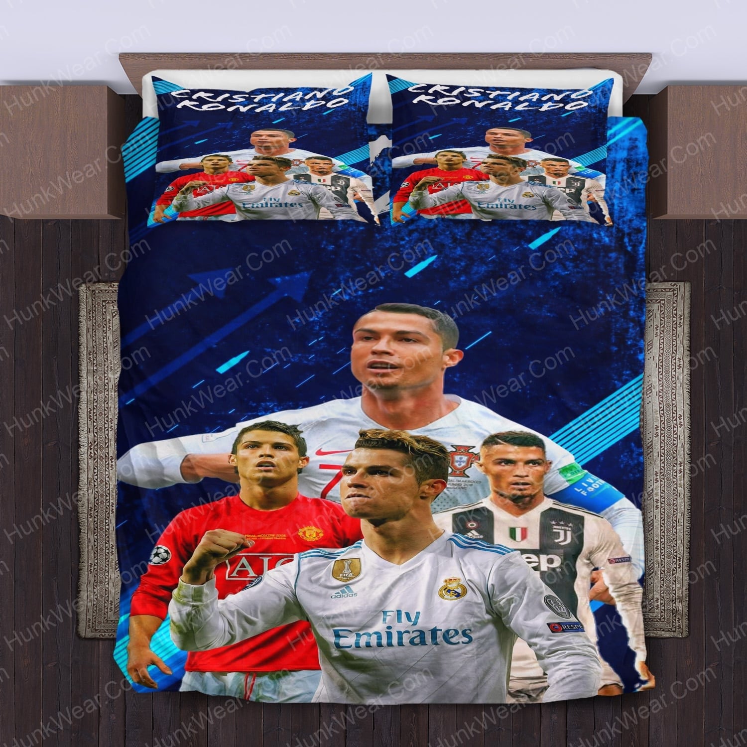 Cristiano Ronaldo Bed Set Bedding Set HunkWear.Com