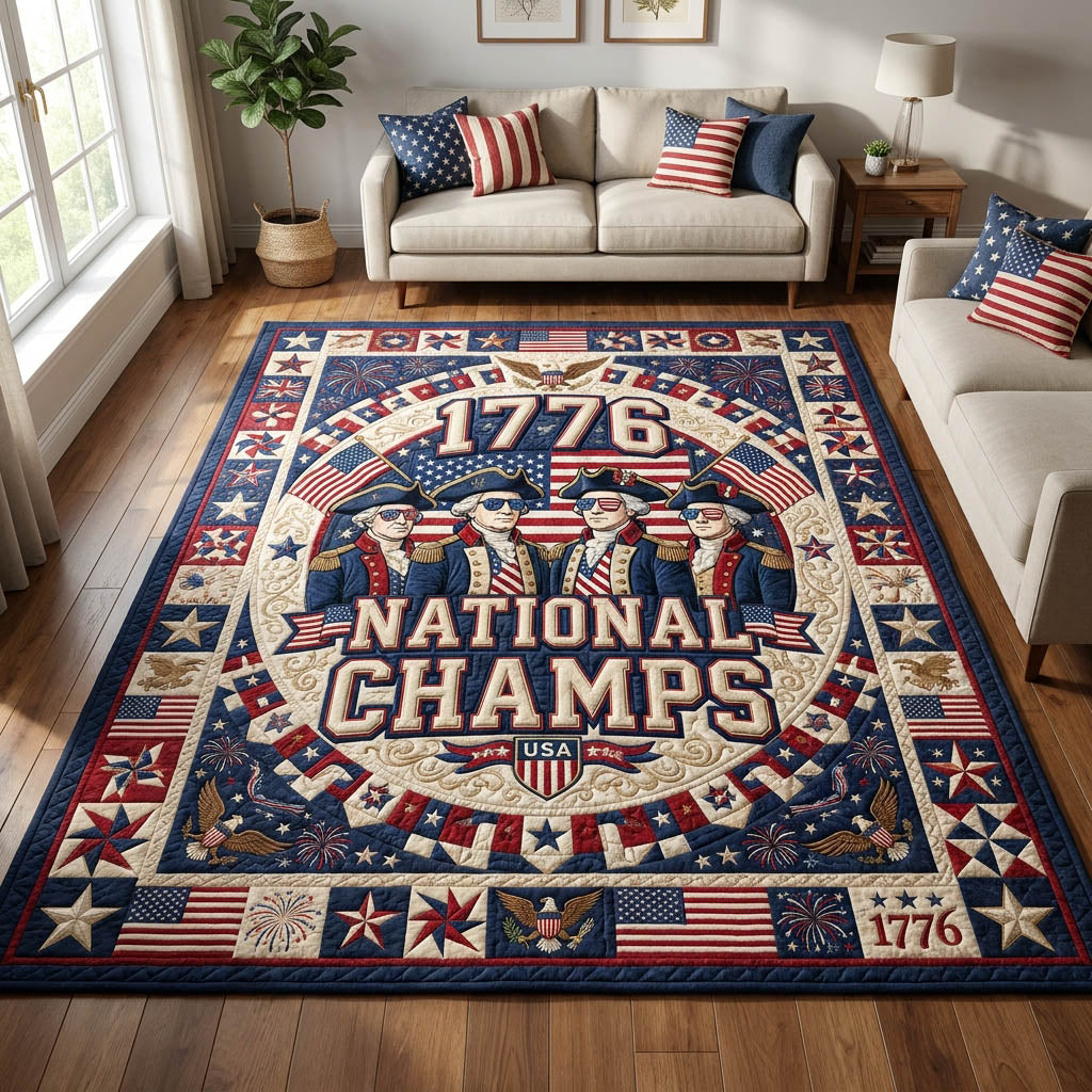 1776 National Champs Area Rug - Non-Slip Washable 3D Print Rug for Living Room & BedroomTVC210861