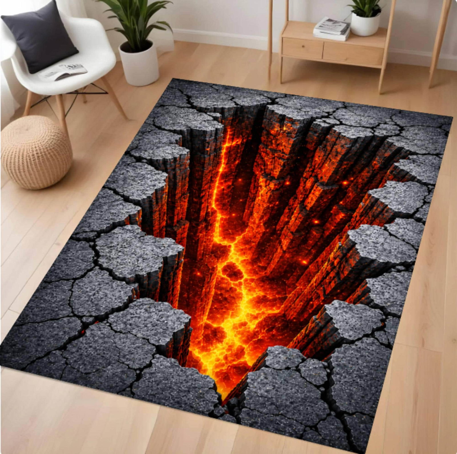 3D Lava Canyon RugTVC1708376