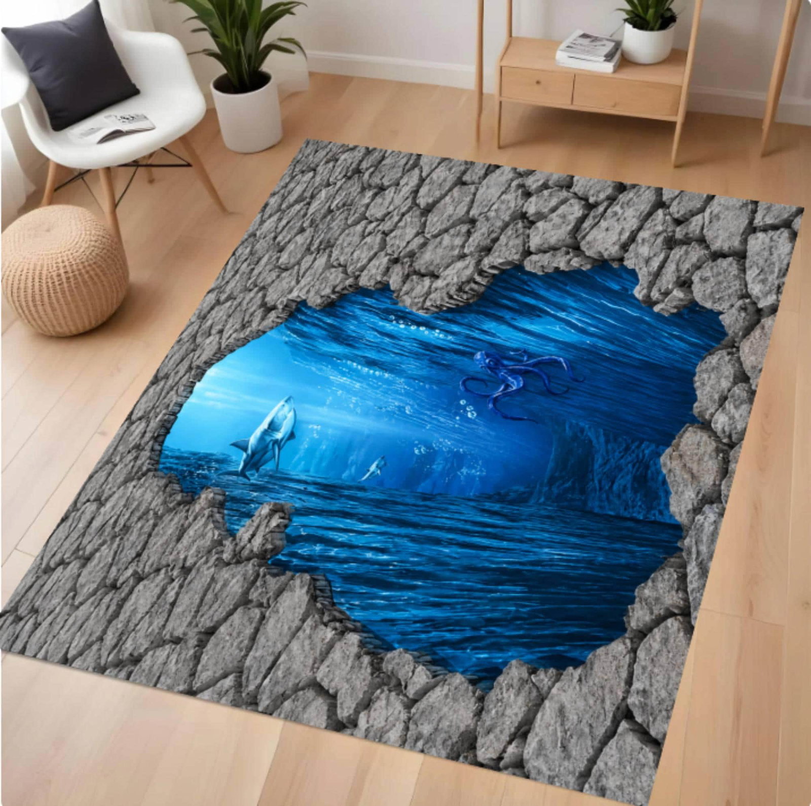 3D Ocean Abyss RugTVC1708376