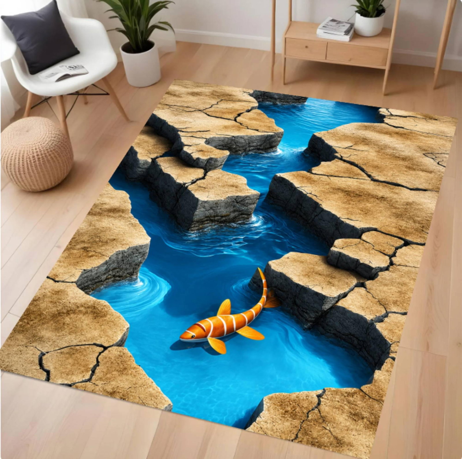 3D Ocean River RugTVC1708376