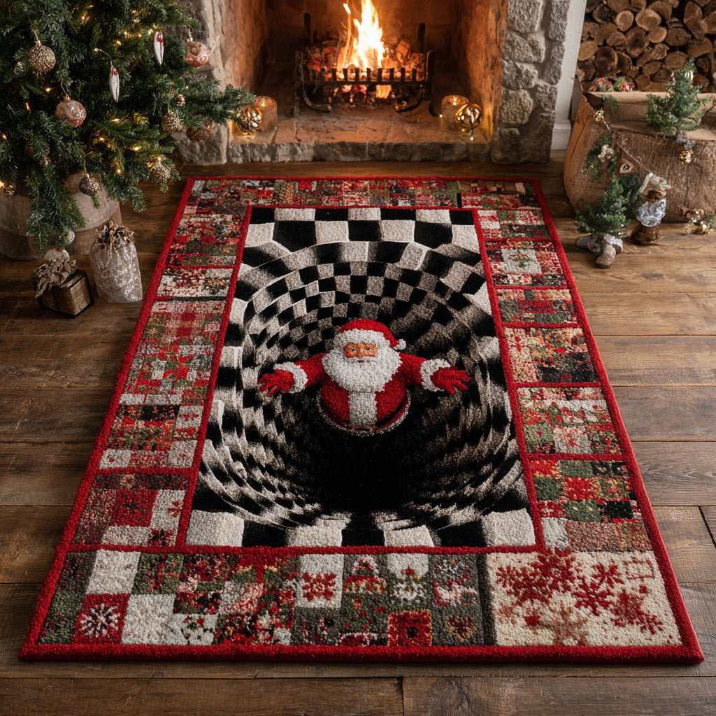 Abyss Santa Claus Area Rug - Non-Slip Washable 3D Print Rug for Living Room & BedroomTVC210854