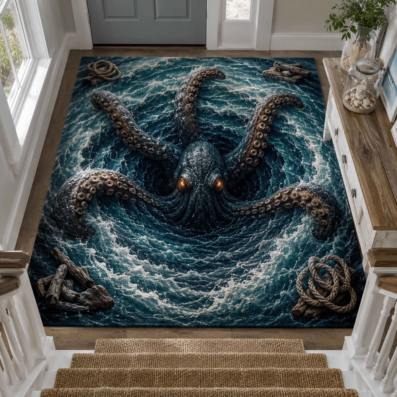 Abyss Watch Area Rug - Non-Slip Washable 3D Print Rug for Living Room & BedroomTVC210849