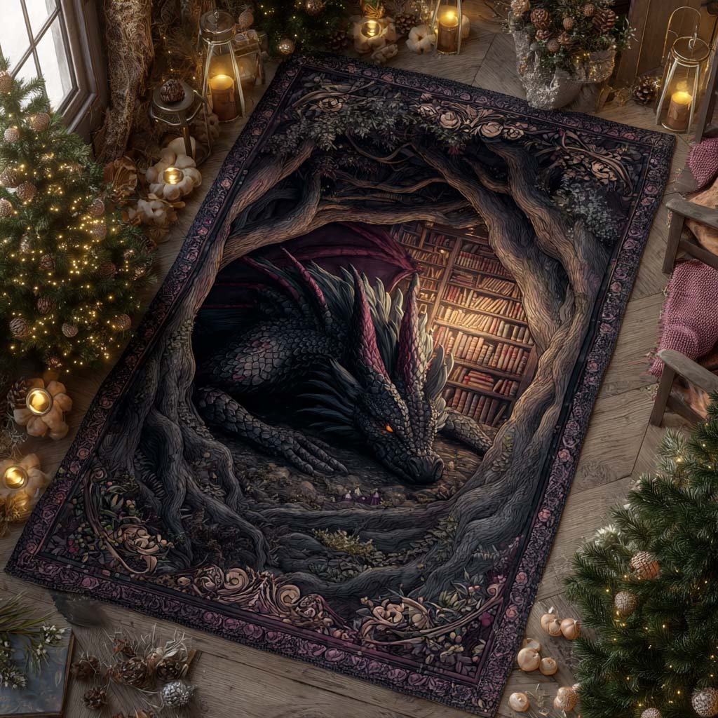 Abyssal Void Serpent Area Rug - Non-Slip Washable 3D Print Rug for Living Room & BedroomTVC210848