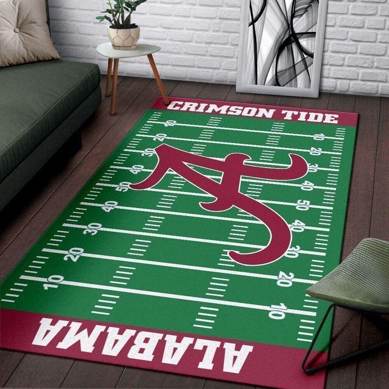 Alabama Crimson Tide Home Field Area Rugs NCAA Carpet