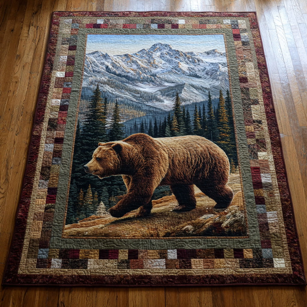 Alpine Bear Spirit Area Rug - Non-Slip Washable 3D Print Rug for Living Room & BedroomTVC210854