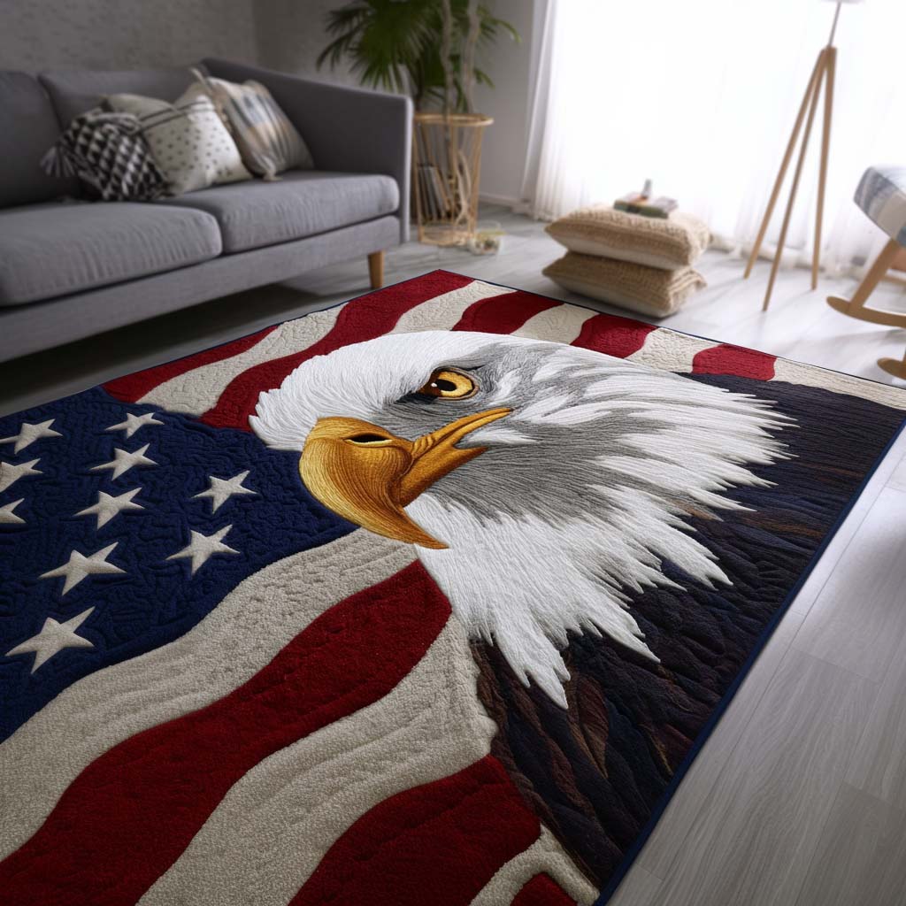 American Spirit Area Rug - Non-Slip Washable 3D Print Rug for Living Room & BedroomTVC210851