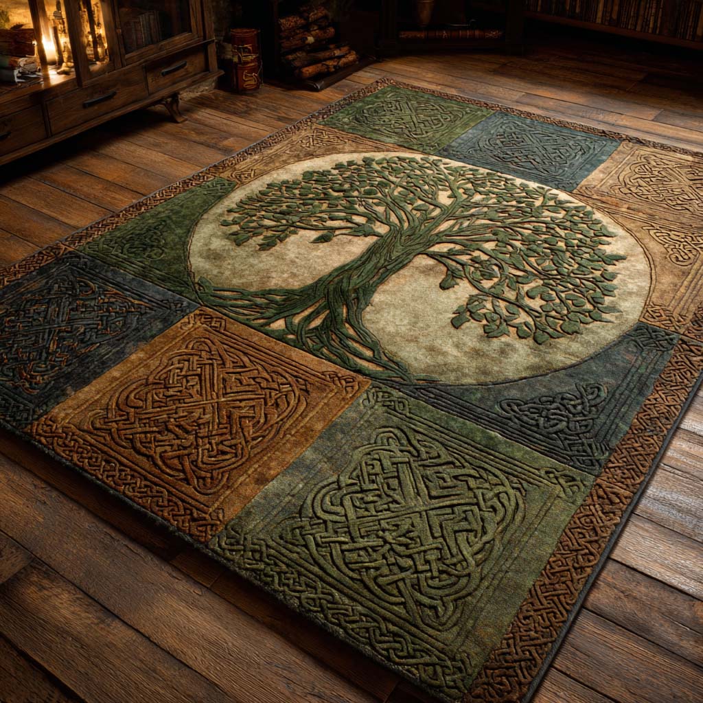 Ancient Canopy Area Rug - Non-Slip Washable 3D Print Rug for Living Room & BedroomTVC210848