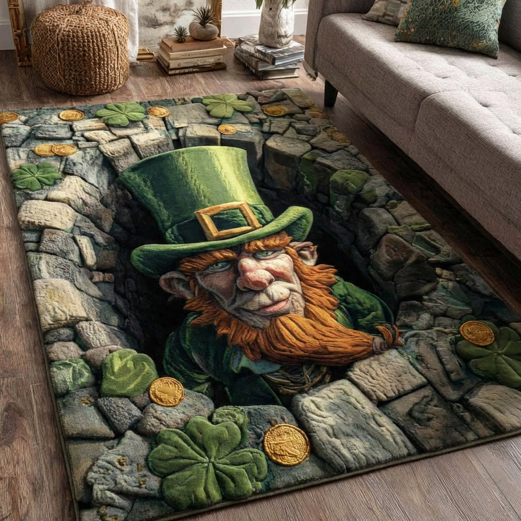 Ancient Clover Hoard Area Rug - Non-Slip Washable 3D Print Rug for Living Room & BedroomTVC210853