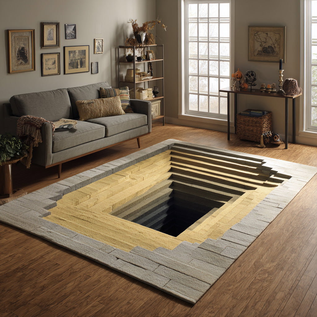 Ancient Entry Area Rug - Non-Slip Washable 3D Print Rug for Living Room & BedroomTVC210854