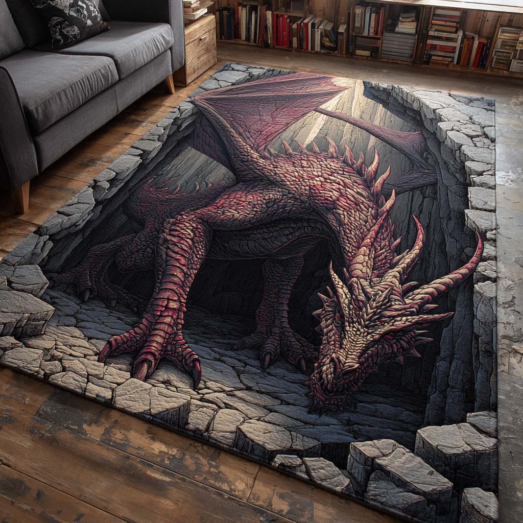 Ancient Flame Area Rug - Non-Slip Washable 3D Print Rug for Living Room & BedroomTVC210852