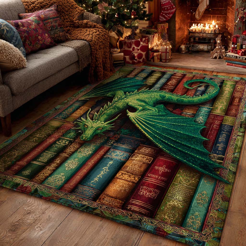 Ancient Grove Dragon Area Rug - Non-Slip Washable 3D Print Rug for Living Room & BedroomTVC210848