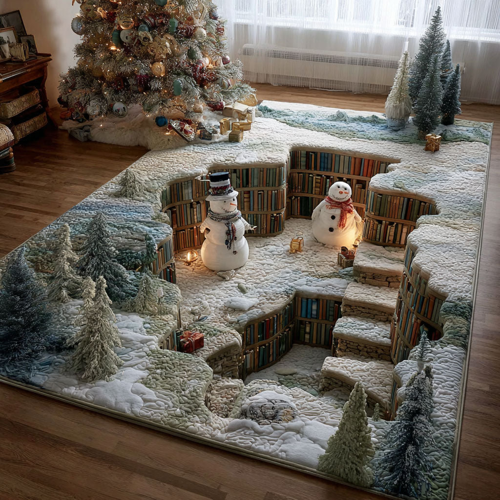 Arctic Stairway Area Rug - Non-Slip Washable 3D Print Rug for Living Room & BedroomTVC210851