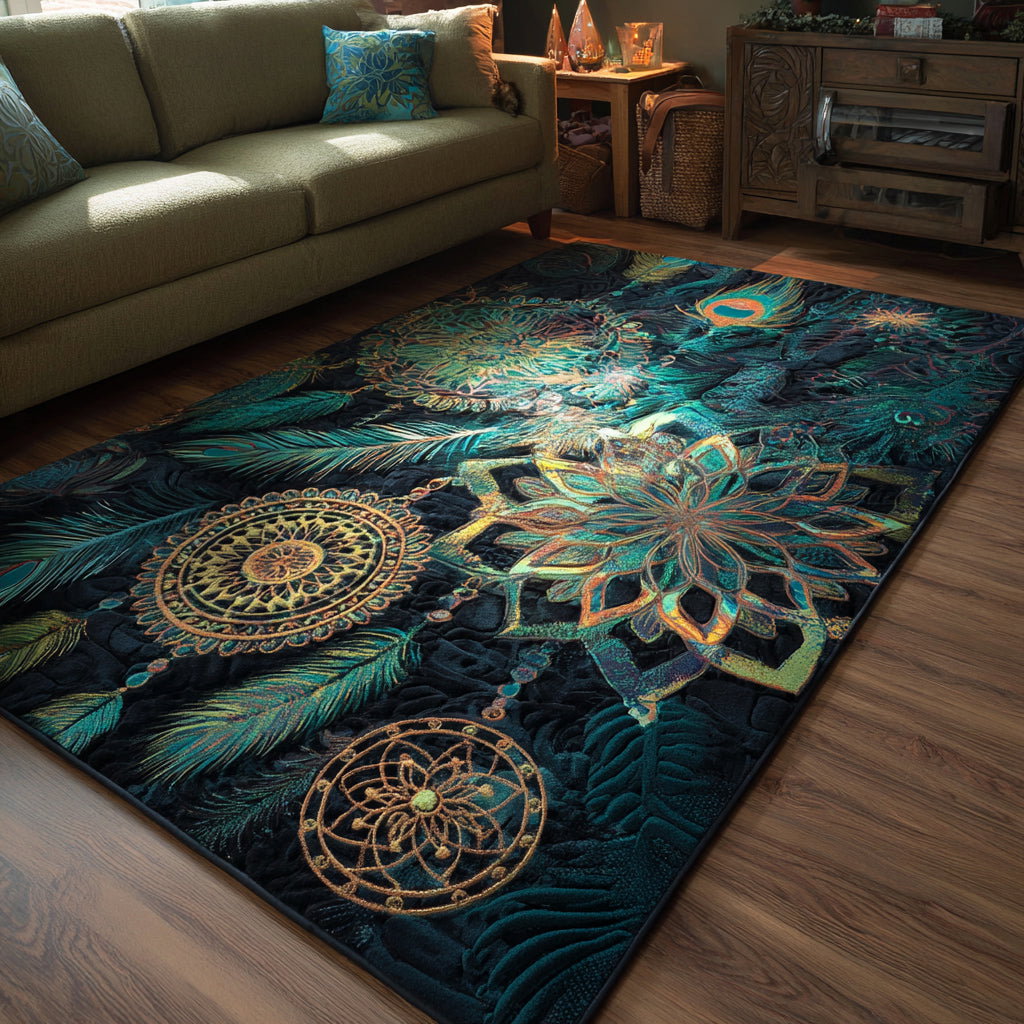 Aura Artistry Area Rug - Non-Slip Washable 3D Print Rug for Living Room & BedroomTVC210853