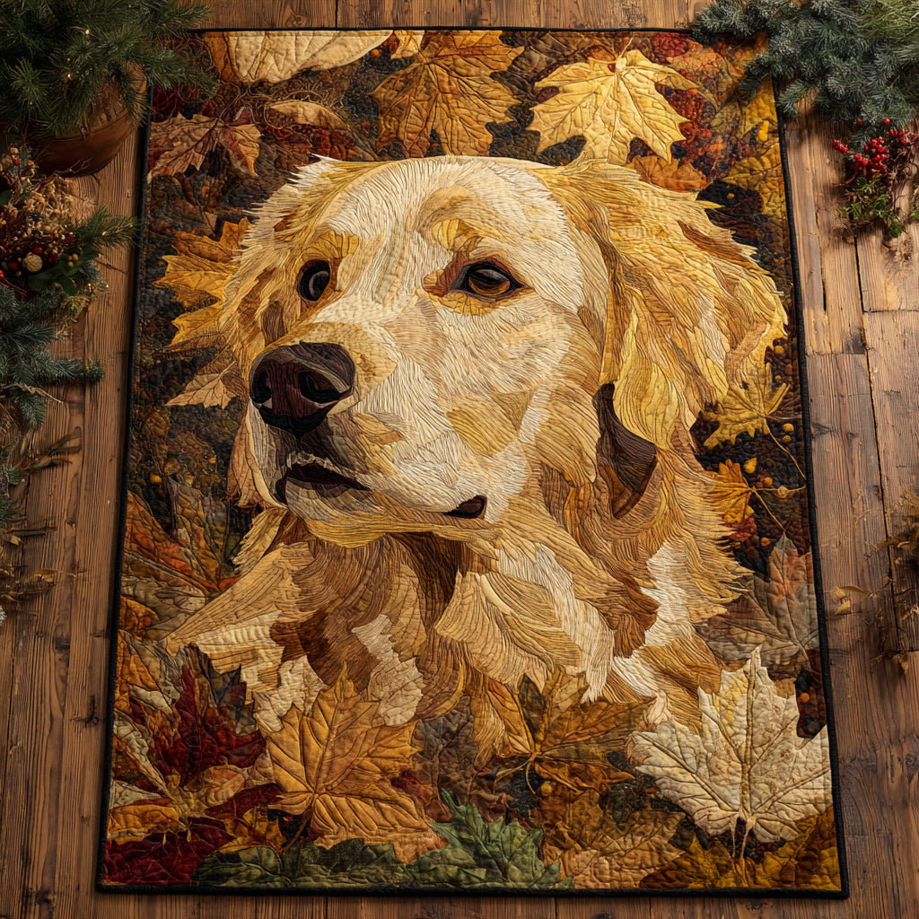 Autumn Golden Retriever Area Rug - Non-Slip Washable 3D Print Rug for Living Room & BedroomTVC210854
