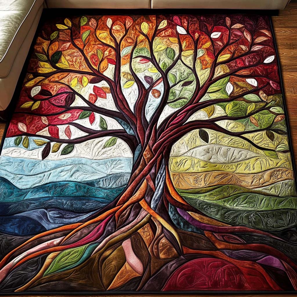 Autumn Harmony Area Rug - Non-Slip Washable 3D Print Rug for Living Room & BedroomTVC210852