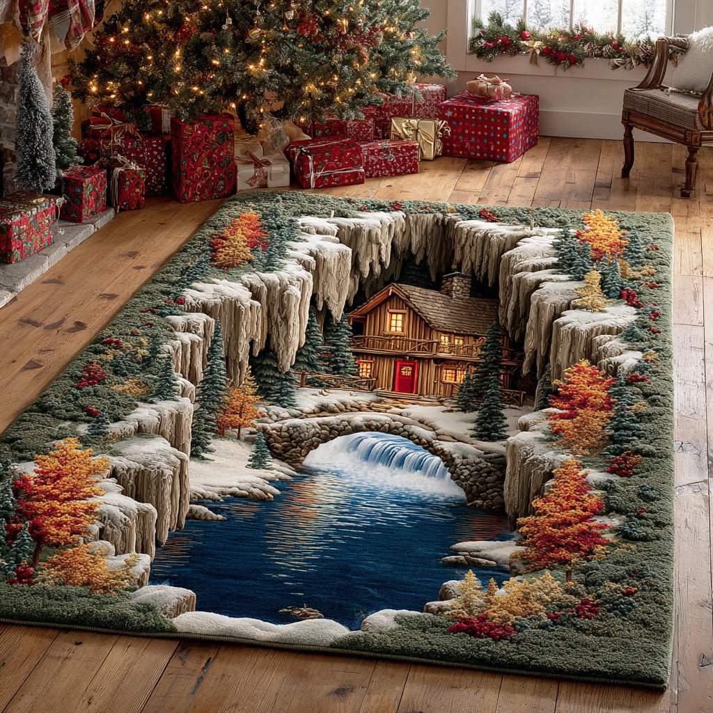 Autumn Maple Woodland Area Rug - Non-Slip Washable 3D Print Rug for Living Room & BedroomTVC210849