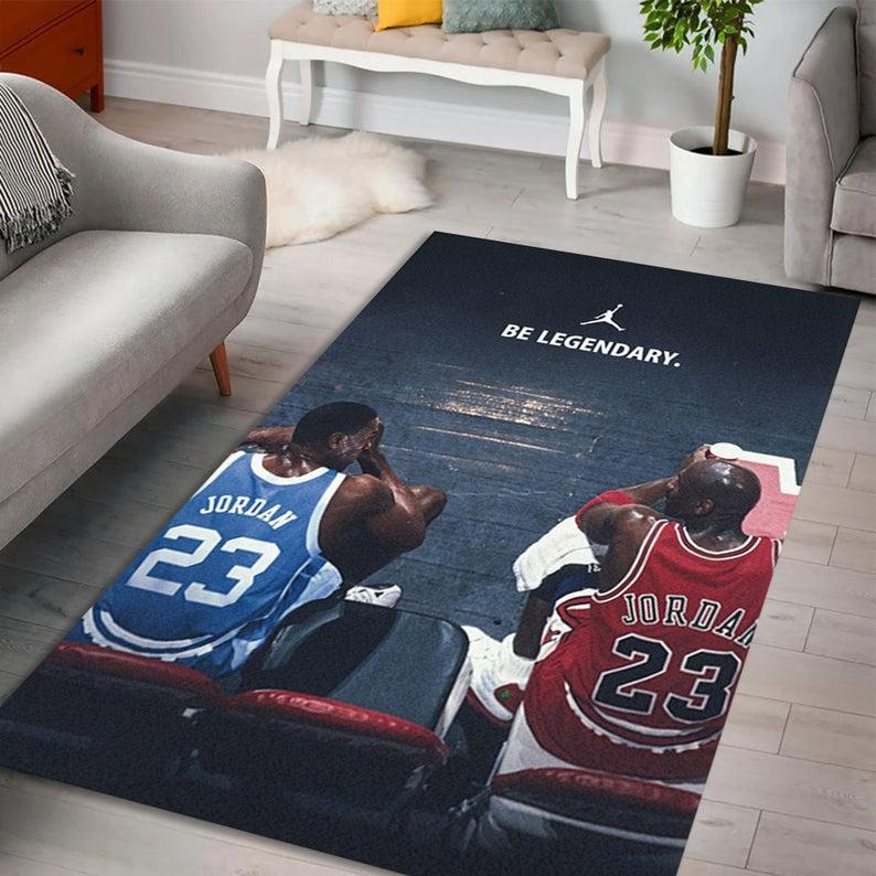 Bean Jordan Rug Professional Player Rug Basketball Legend Carpet Decor Sport Decor