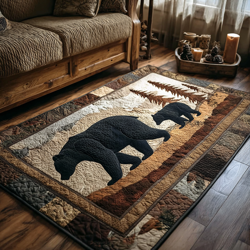 Bear Spirit Area Rug - Non-Slip Washable 3D Print Rug for Living Room & BedroomTVC2108143