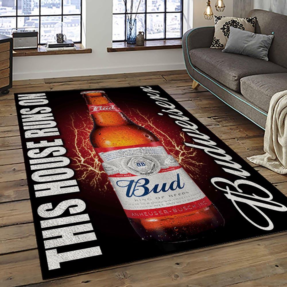 Budweiser American Style Beer Retangle Carpet Area Rug Home Decor Gift Best Present For Friends BW1