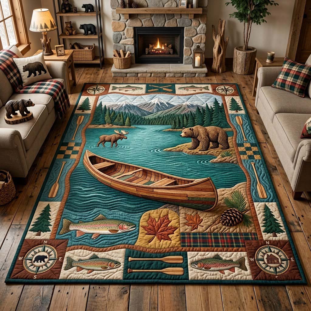 Call of the Wild Area Rug - Non-Slip Washable 3D Print Rug | Nature Accent RugTVC2108894
