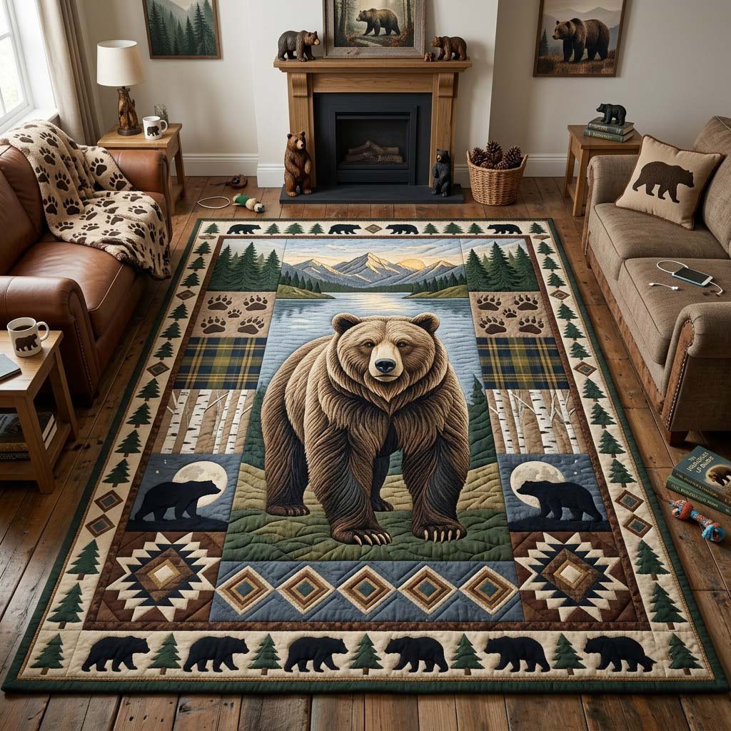 Call of the Wild Area Rug - Non-Slip Washable 3D Print Rug | Nature Living Room RugTVC2108894