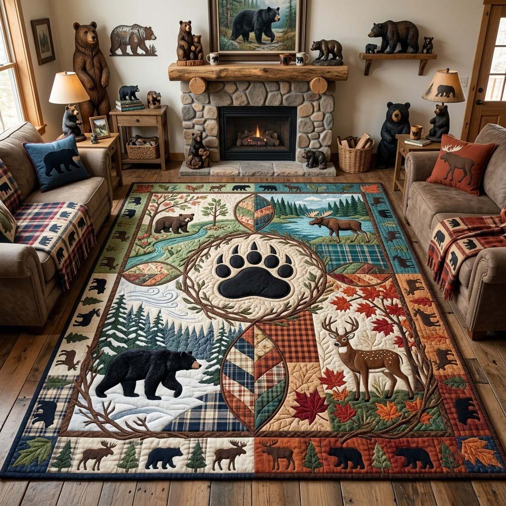Call of the Wild Area Rug - Non-Slip Washable 3D Print Rug | Nature Printed CarpetTVC2108893