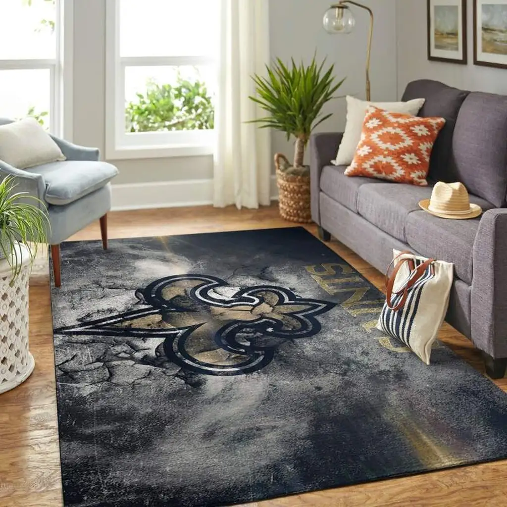 Camouflage Rug Large Pattern for Living Room Decor Beige and Black