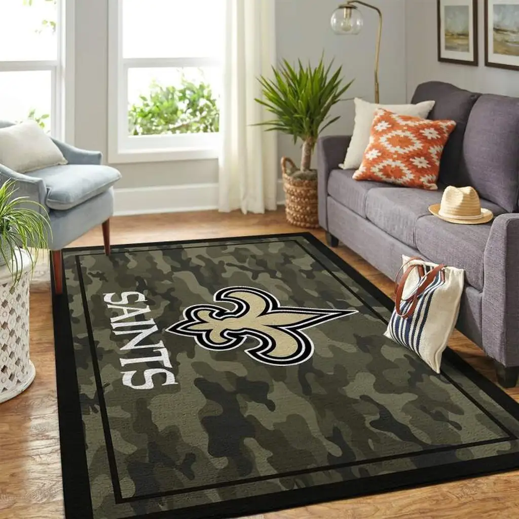 Cartoon Character Area Rug for Living Room Decor Black and Green