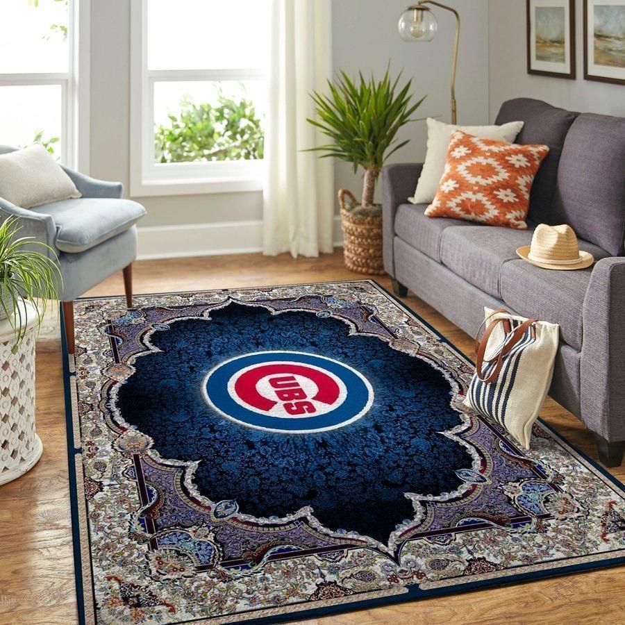 Chicago Cub Area Rug Mlb Baseball Team Logo Carpet