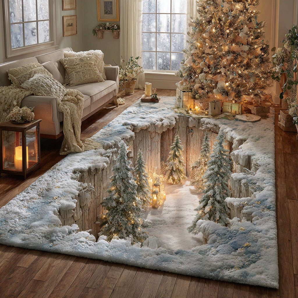 Christmas Area Rug - Non-Slip Washable 3D Print Rug for Living Room & BedroomTVC2108142