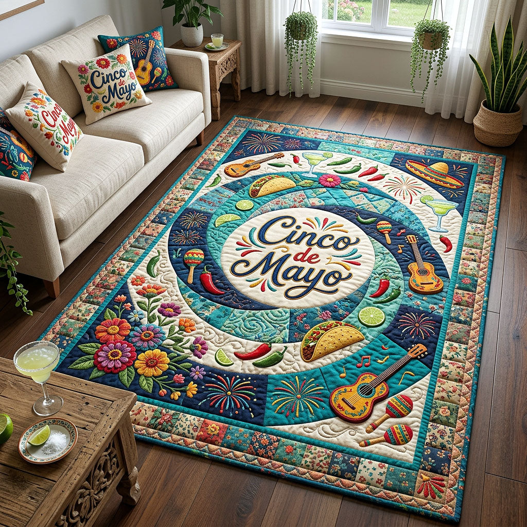 Cinco de Mayo Area Rug - Non-Slip Washable 3D Print Rug for Living Room & Bedroom (DesignTVC2108207