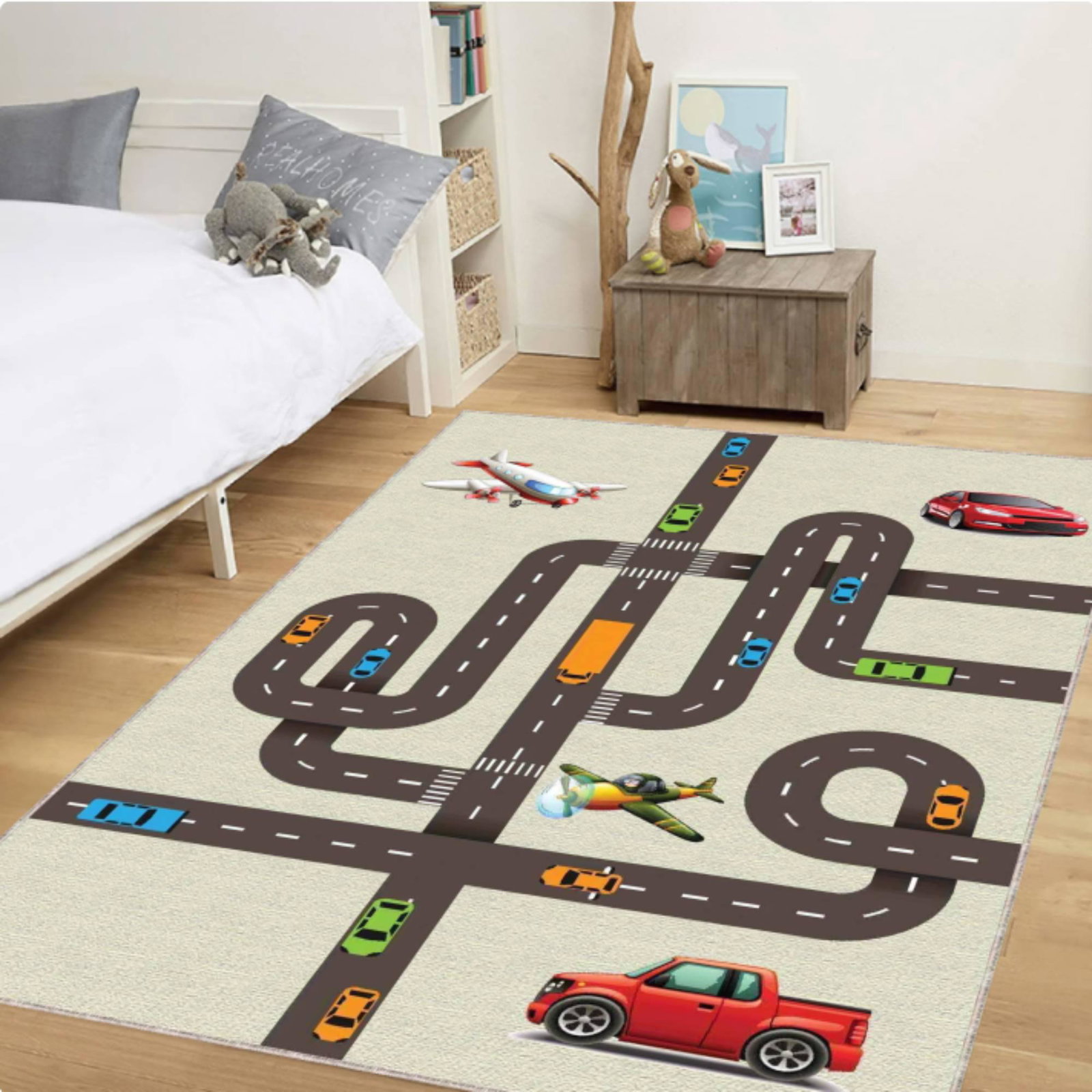 City Road Play Carpet with Planes and Cars â€“ Back to SchoolTVC1708378