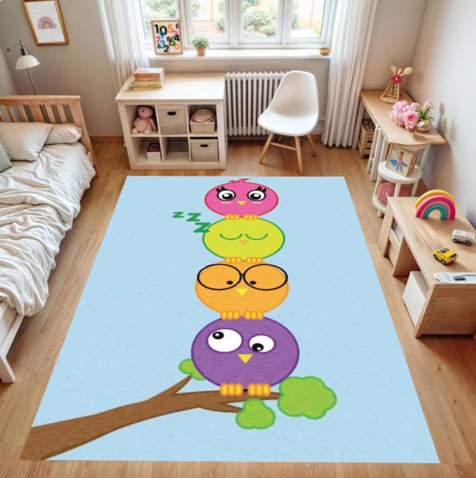 Colorful Owl Nursery MatTVC1708386