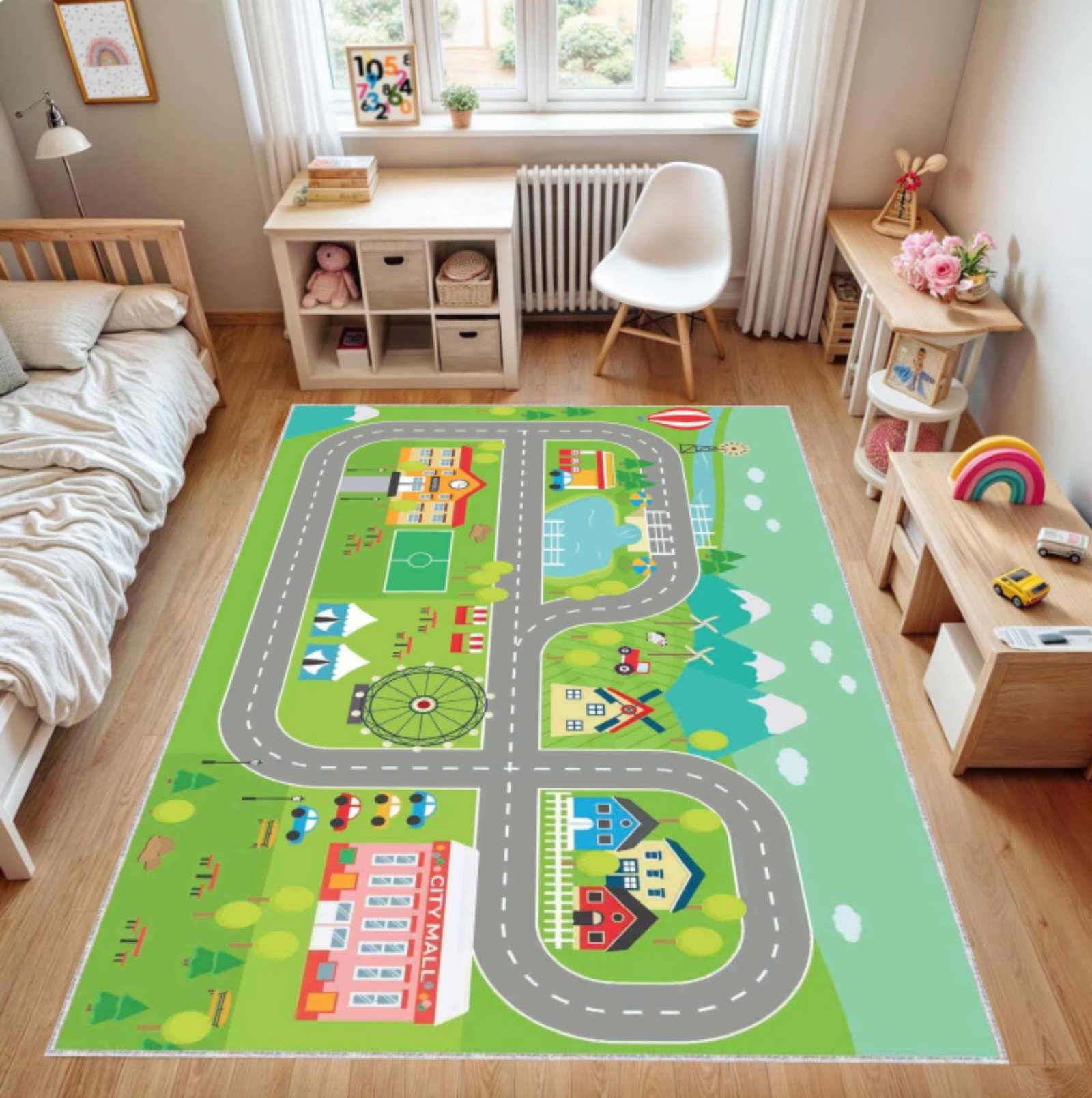 Colorful Road Map Play Carpet â€“ Back to SchoolTVC1708377
