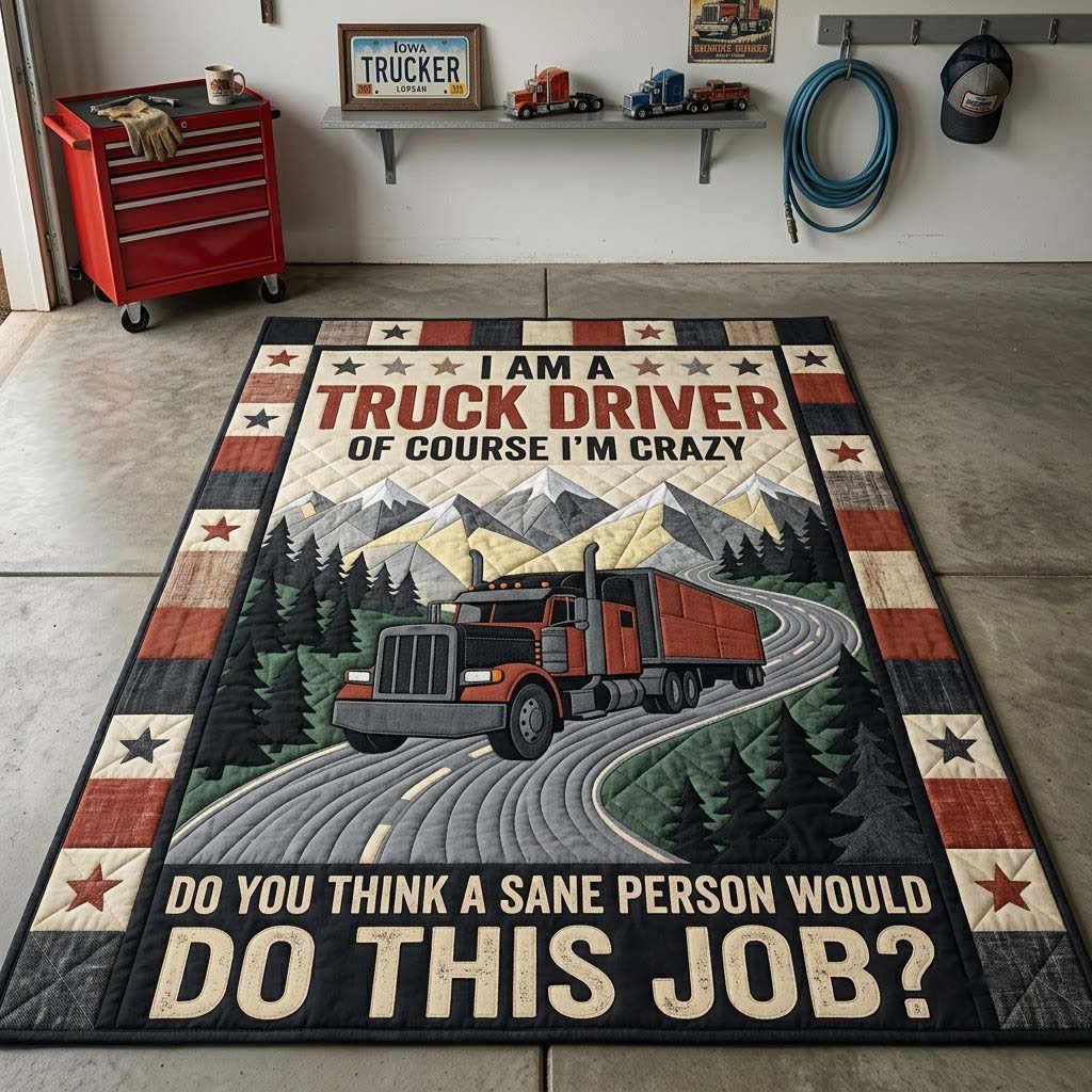 Crazy Truck Driver Area Rug - Non-Slip Washable 3D Print Rug for Living Room & BedroomTVC210820