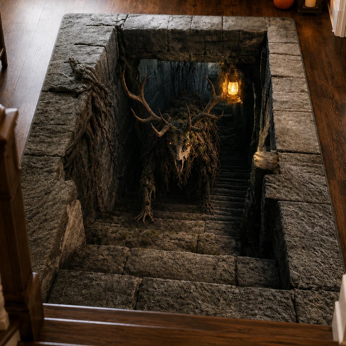 Crypt Descent Area Rug - Non-Slip Washable 3D Print Rug for Living Room & BedroomTVC210871
