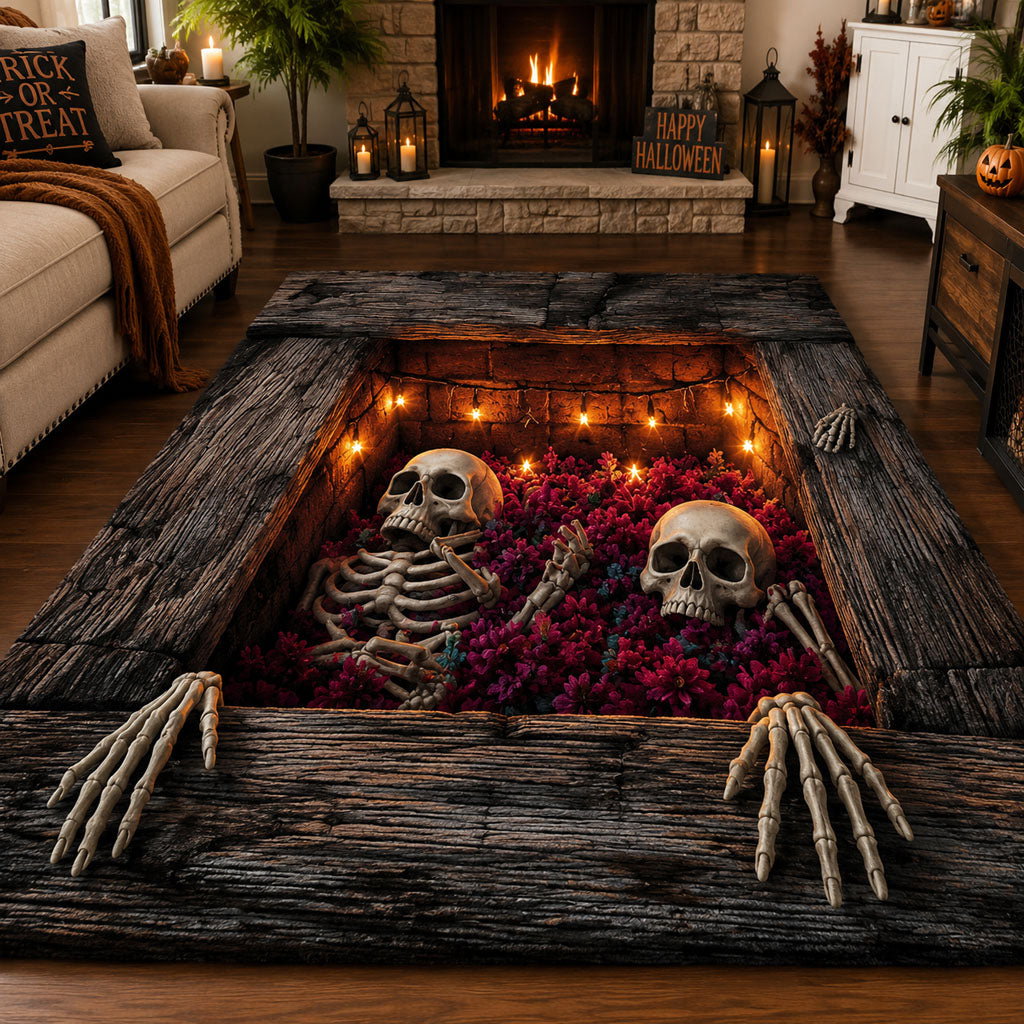 Crypt Escape Area Rug - Non-Slip Washable 3D Print Rug for Living Room & BedroomTVC210850