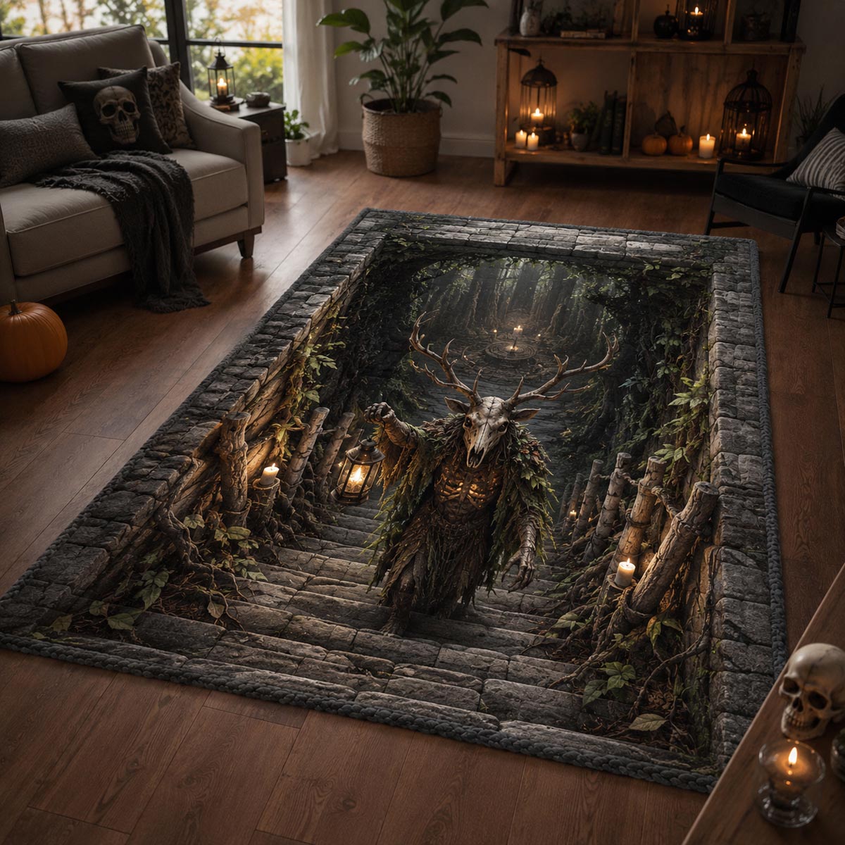Crypt Keeper Area Rug - Non-Slip Washable 3D Print Rug for Living Room & BedroomTVC210871